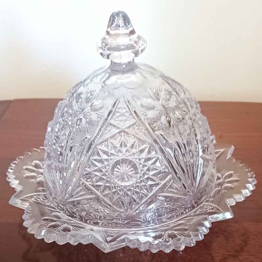 LG Wright Imperial Covered Butter Dish Vintage